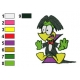 Count Duckula Embroidery Design 06